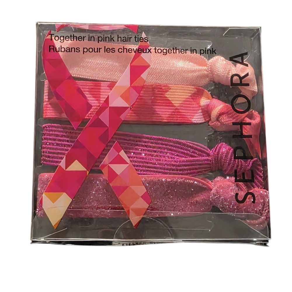 Sephora Together in Pink Hair Ties Breast Cancer Awareness